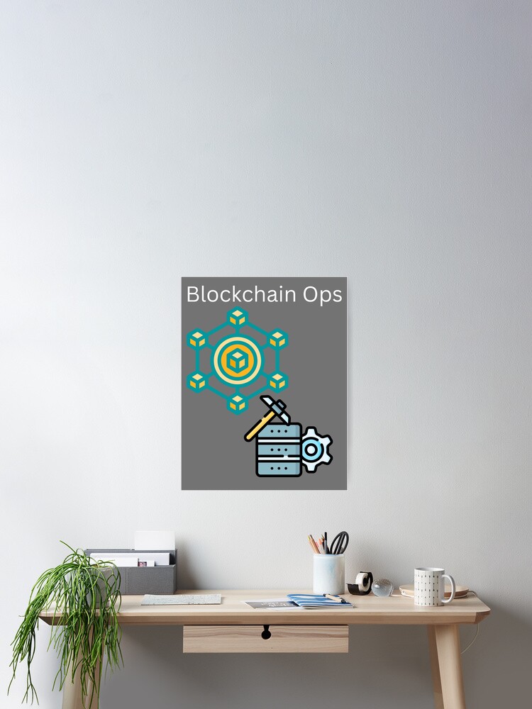 Thumbnail 2 of 3, Poster, Blockchain Ops designed and sold by UpcomingTech.