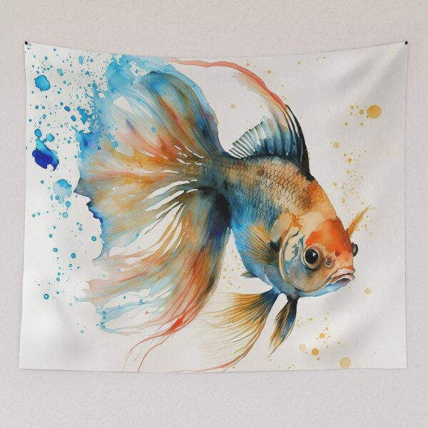 Item preview, Painted Goldfish designed and sold by BloodRubyz.