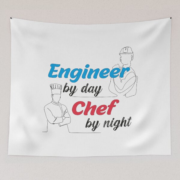 Item preview, Engineer By Day Chef By Night designed and sold by Exosia Shop ⭐⭐⭐⭐⭐.