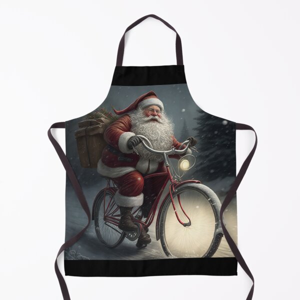 Item preview, Santa Claus Riding a Bike 01 designed and sold by CadenceArt.