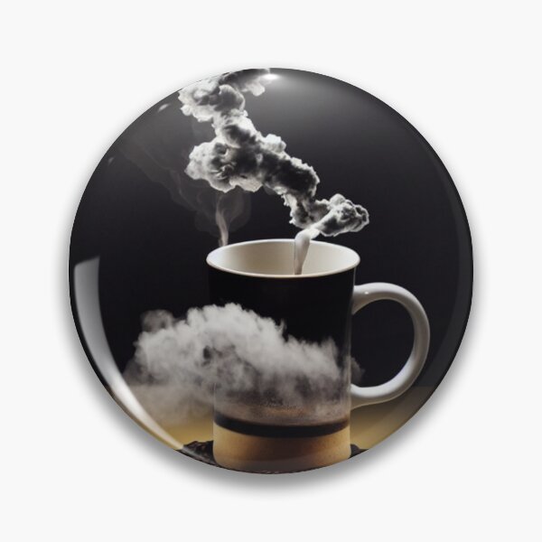 Item preview, Coffee cup with lots of steam and coffee beans designed and sold by G-M-Designs.