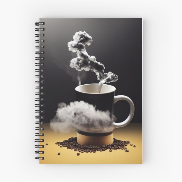 Item preview, Coffee cup with lots of steam and coffee beans designed and sold by G-M-Designs.