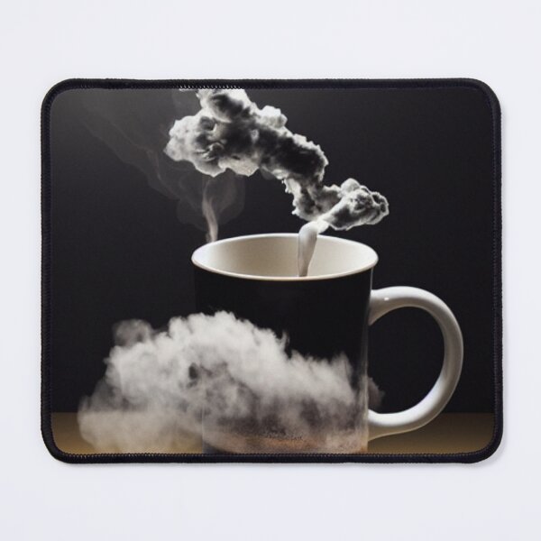Item preview, Coffee cup with lots of steam and coffee beans designed and sold by G-M-Designs.
