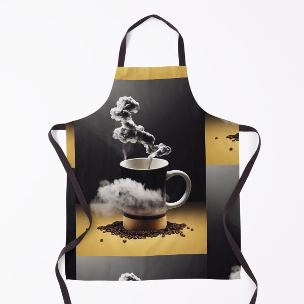 Item preview, Coffee cup with lots of steam and coffee beans designed and sold by G-M-Designs.