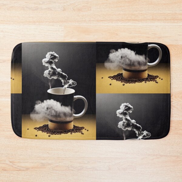Item preview, Coffee cup with lots of steam and coffee beans designed and sold by G-M-Designs.