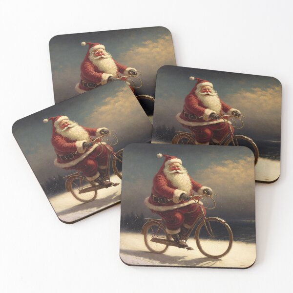 Item preview, Santa Claus Riding a Bike 02 designed and sold by CadenceArt.