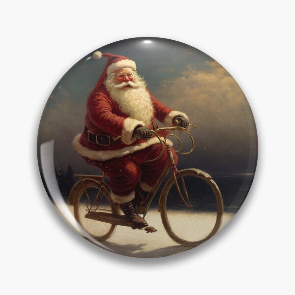 Item preview, Santa Claus Riding a Bike 02 designed and sold by CadenceArt.