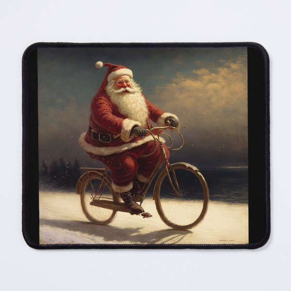 Item preview, Santa Claus Riding a Bike 02 designed and sold by CadenceArt.