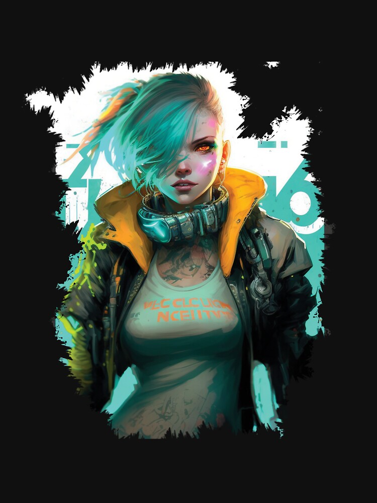 Cyberpunk Girl Niki T Shirt For Sale By Ai Miilk Redbubble Cyberpunk T Shirts Girl T 4388