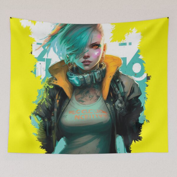 Item preview, Cyberpunk girl: Niki designed and sold by ai-miilk.
