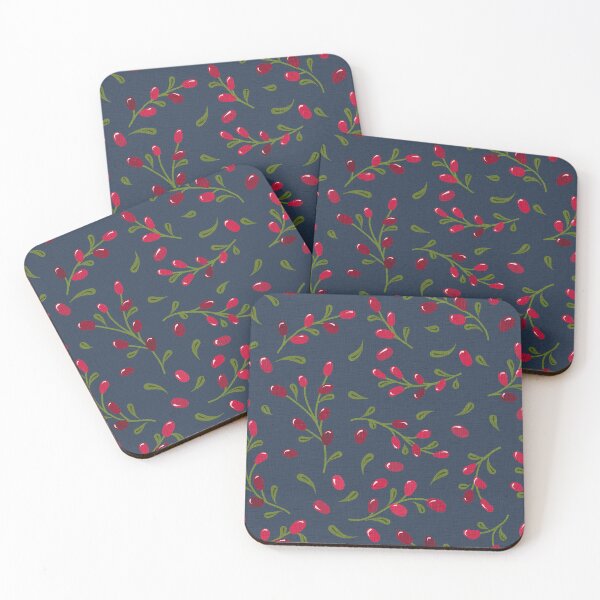 Item preview, Winter Berries Repeat Pattern by Cherie(c)2022 designed and sold by CheriesArt.