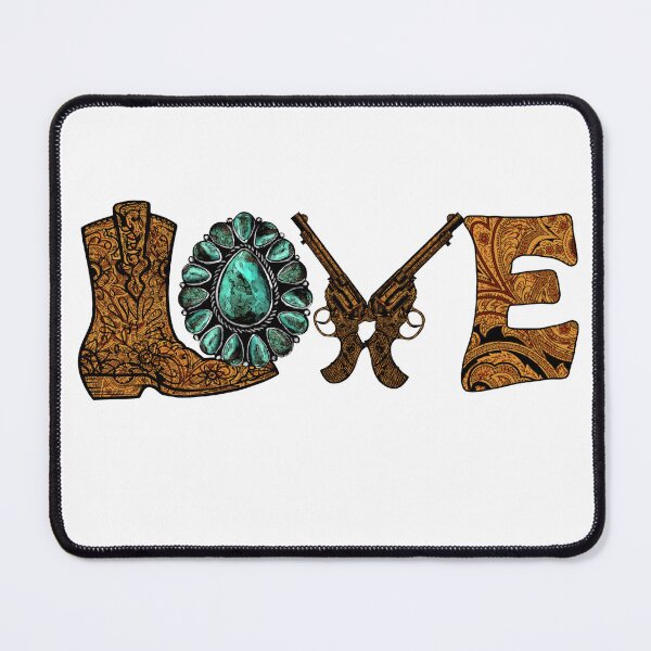 Item preview, Western Retro Vintage Love Design designed and sold by Thonja.