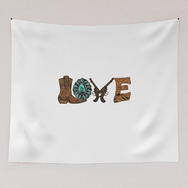 Item preview, Western Retro Vintage Love Design designed and sold by Thonja.
