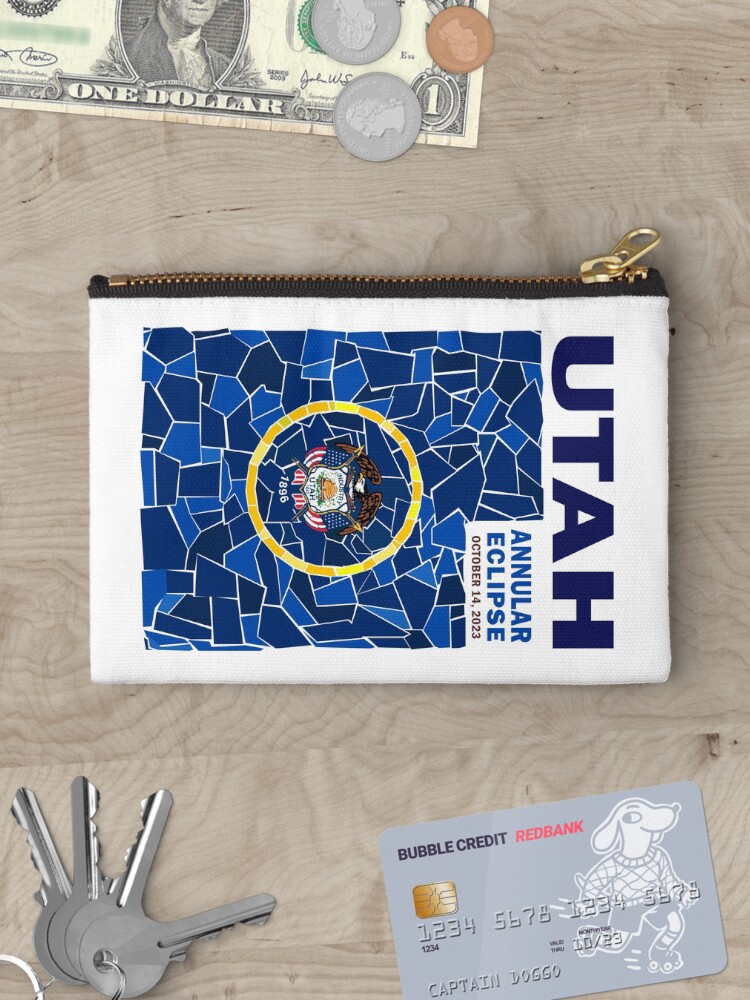 Thumbnail 3 of 4, Zipper Pouch, Utah Annular Eclipse 2023 designed and sold by Eclipse2024.