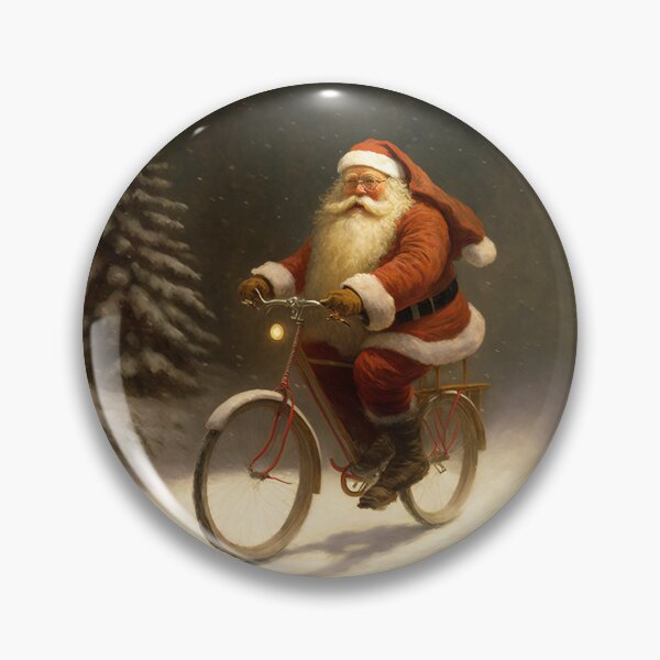 Item preview, Santa Claus Riding a Bike 03 designed and sold by CadenceArt.