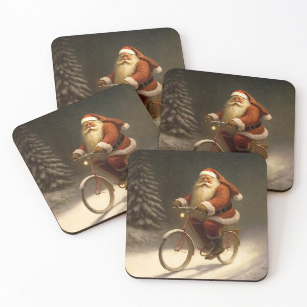 Item preview, Santa Claus Riding a Bike 03 designed and sold by CadenceArt.