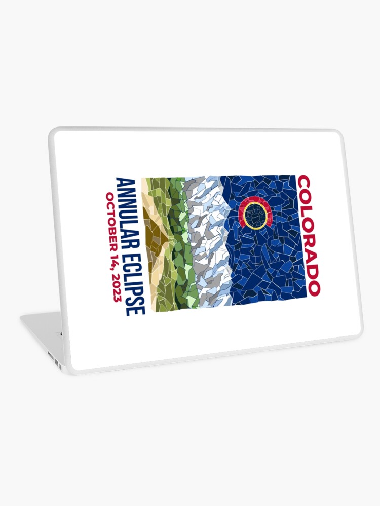 Thumbnail 1 of 2, Laptop Skin, Colorado Annular Eclipse 2023 designed and sold by Eclipse2024.