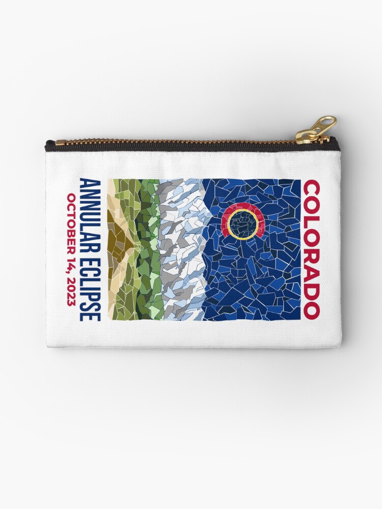 Thumbnail 1 of 4, Zipper Pouch, Colorado Annular Eclipse 2023 designed and sold by Eclipse2024.