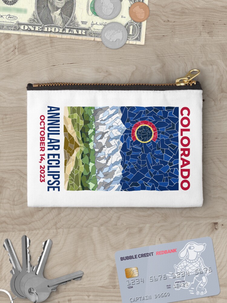 Thumbnail 3 of 4, Zipper Pouch, Colorado Annular Eclipse 2023 designed and sold by Eclipse2024.