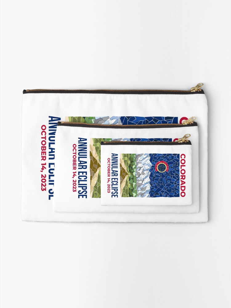 Thumbnail 2 of 4, Zipper Pouch, Colorado Annular Eclipse 2023 designed and sold by Eclipse2024.