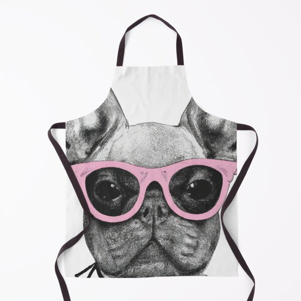 Item preview, French Bulldog with Light Pink Glasses designed and sold by aboniteblanc.