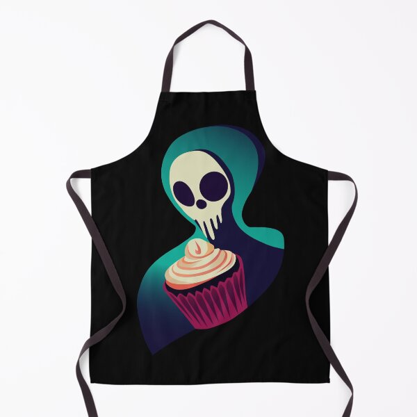 Item preview, Skelly Ghost with Chocolate Cupcake, Minimalist, Halloween, Autumn designed and sold by ComfyDays.