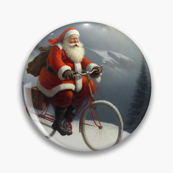 Item preview, Santa Claus Riding a Bike 04 designed and sold by CadenceArt.