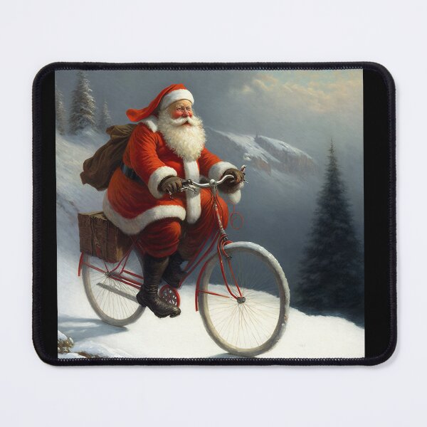 Item preview, Santa Claus Riding a Bike 04 designed and sold by CadenceArt.