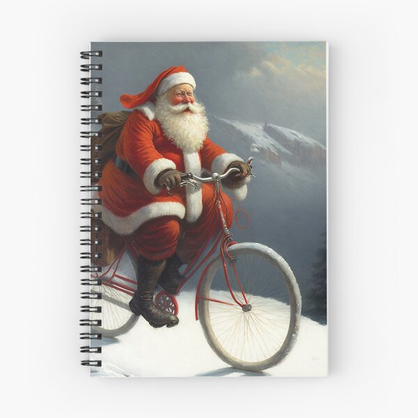 Item preview, Santa Claus Riding a Bike 04 designed and sold by CadenceArt.