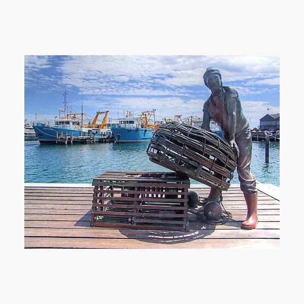 Fishing Harbour Fremantle WA - HDR Photographic Print