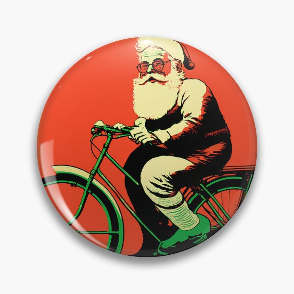 Item preview, Santa Claus Riding a Bike 05 designed and sold by CadenceArt.
