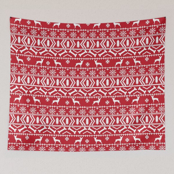 Item preview, Min Pin fair isle christmas holiday miniature doberman pinscher gifts  designed and sold by PetFriendly.
