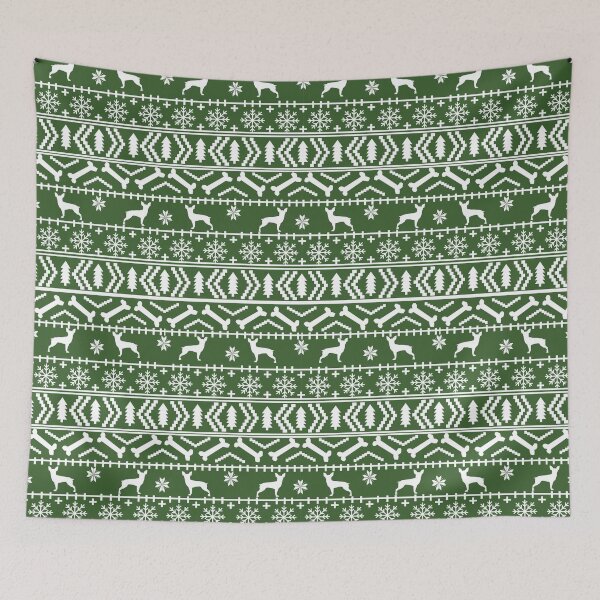 Item preview, Min Pin fair isle christmas holiday miniature doberman pinscher gifts  designed and sold by PetFriendly.