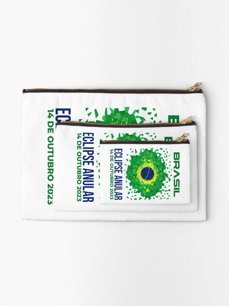 Thumbnail 2 of 4, Zipper Pouch, Brazil Annular Eclipse 2023 designed and sold by Eclipse2024.