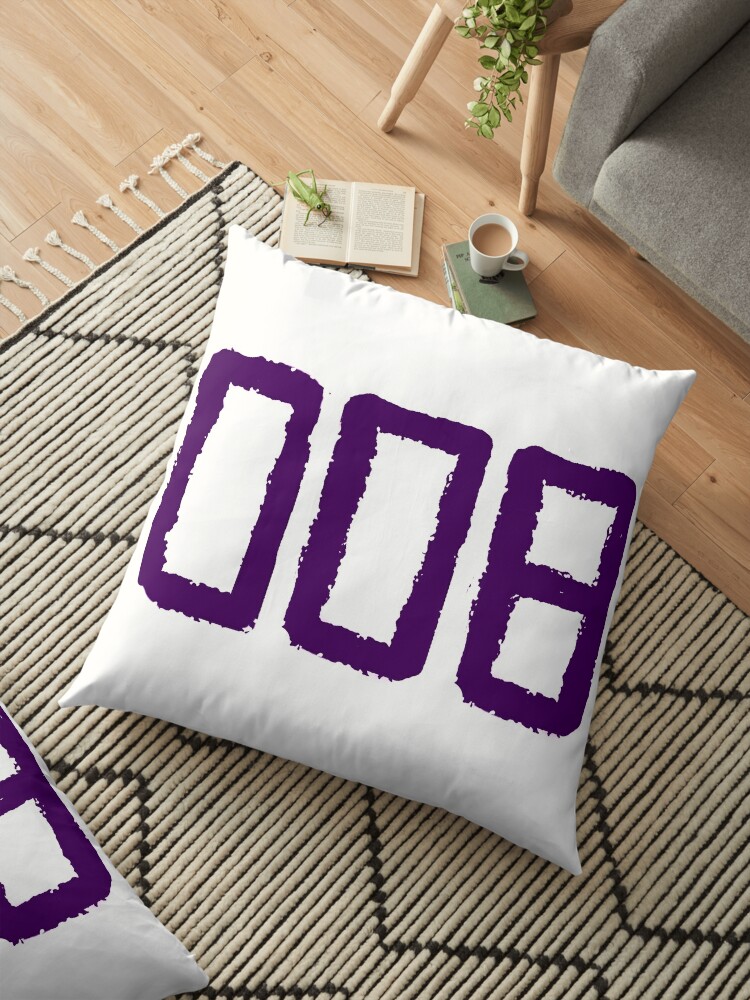 008 Eight Tattoo Design Stranger Things 2 Floor Pillow By Trey Anderson