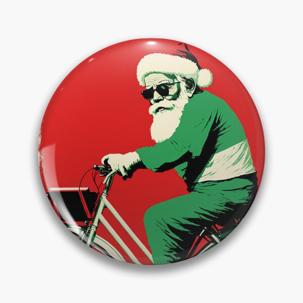 Item preview, Santa Claus Riding a Bike 06 designed and sold by CadenceArt.