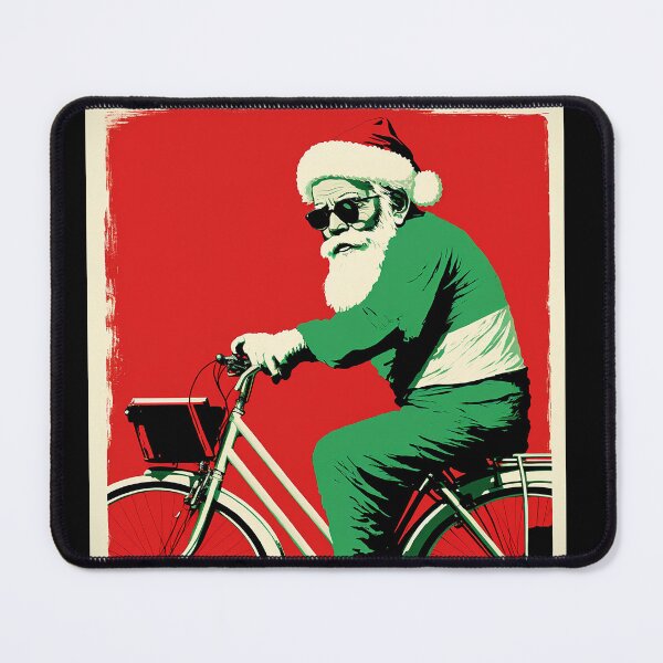Item preview, Santa Claus Riding a Bike 06 designed and sold by CadenceArt.