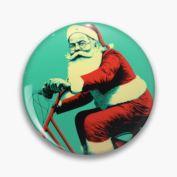 Item preview, Santa Claus Riding a Bike 07 designed and sold by CadenceArt.