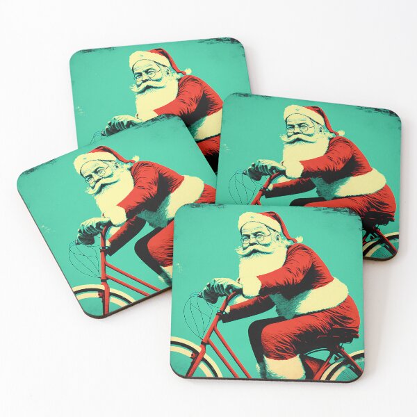 Item preview, Santa Claus Riding a Bike 07 designed and sold by CadenceArt.