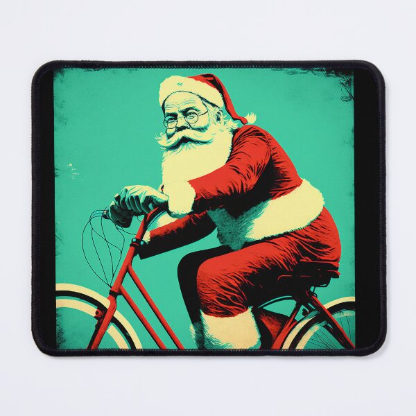 Item preview, Santa Claus Riding a Bike 07 designed and sold by CadenceArt.