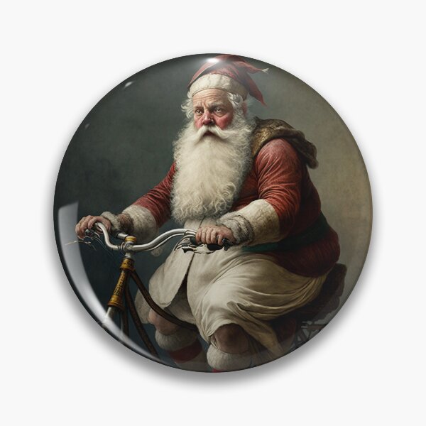 Item preview, Santa Claus Riding a Bike 08 designed and sold by CadenceArt.