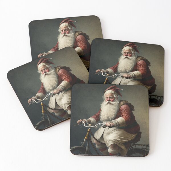 Item preview, Santa Claus Riding a Bike 08 designed and sold by CadenceArt.