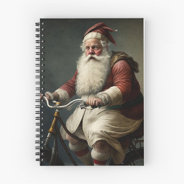 Item preview, Santa Claus Riding a Bike 08 designed and sold by CadenceArt.