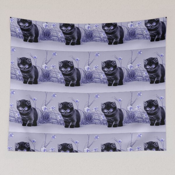 Item preview, Cartoon British shorthair Kitten designed and sold by inkMortar.