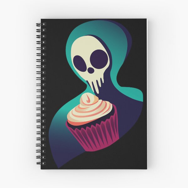 Item preview, Skelly Ghost with Chocolate Cupcake, Minimalist, Halloween, Autumn designed and sold by ComfyDays.