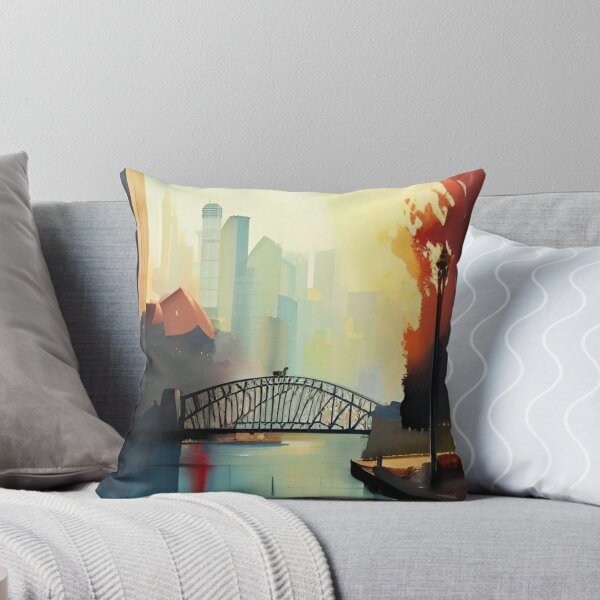 Item preview, Sydney harbour bridge painting designed and sold by Places On Earth.