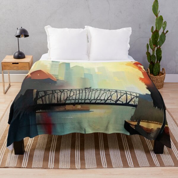 Item preview, Sydney harbour bridge painting designed and sold by Places On Earth.
