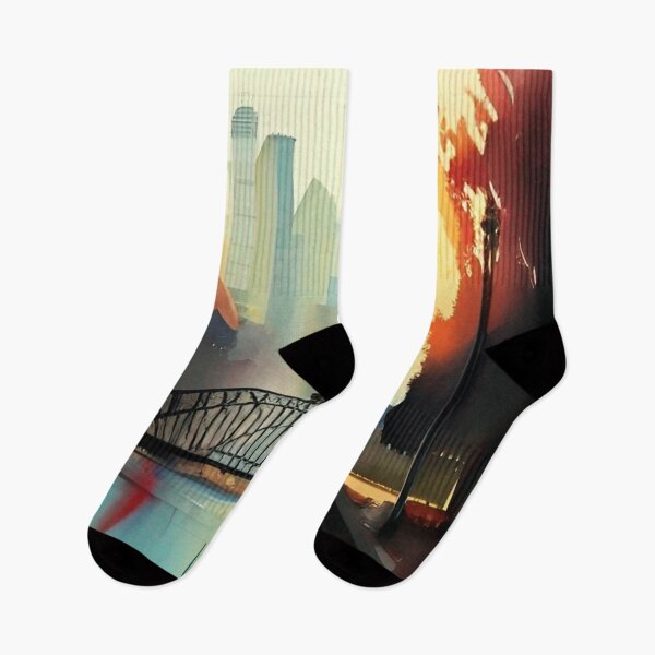 Item preview, Sydney harbour bridge painting designed and sold by Places On Earth.