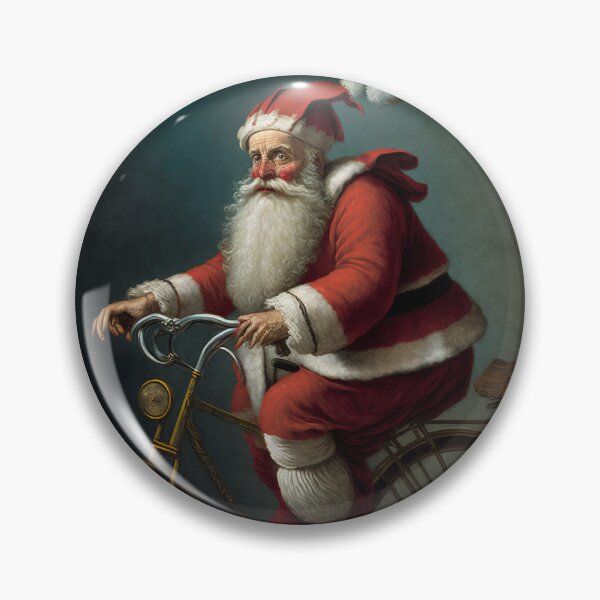Item preview, Santa Claus Riding a Bike 09 designed and sold by CadenceArt.
