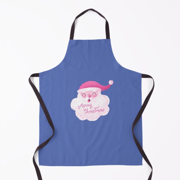 Item preview, Retro Vintage Pink Santa Claus - Merry Christmas -Blue designed and sold by AlessiaUrsoArts.